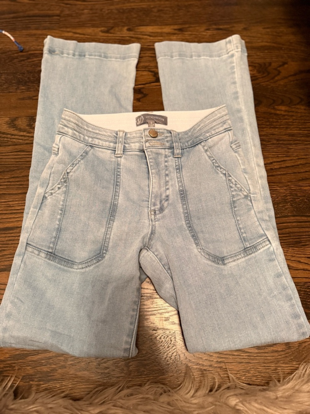 Wit & Wisdom Light Blue Straight-Leg Women's Jeans